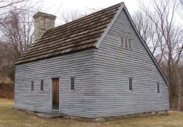 Front levation, general conditions, Clemence-Irons House, Johnston, RI, March 13, 2006.